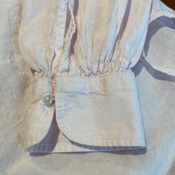 Free People pale pink boho top size Large - Picture 7 of 7